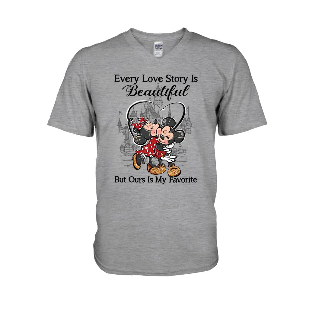 Personalized Love Story Mouse T-Shirt & Hoodie Gift for Couples