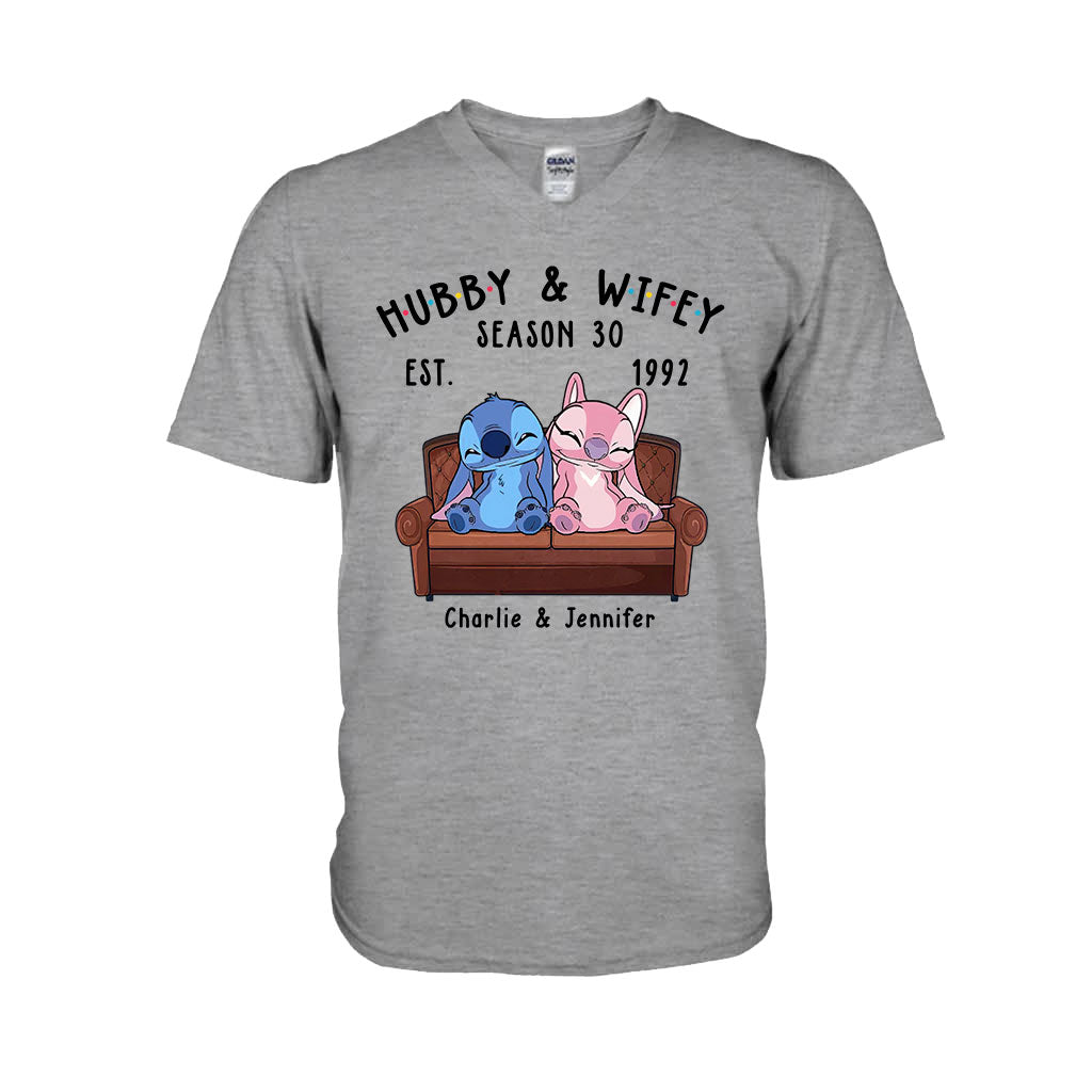 Personalized Couple Ohana T-shirt & Hoodie Custom Gift