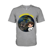 Load image into Gallery viewer, Personalized Awesome Like My Daughter T-shirt Hoodie Gift for Dad
