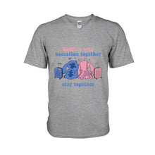 Load image into Gallery viewer, Personalized Baecation Couple T-Shirt and Hoodie Custom Names Gift
