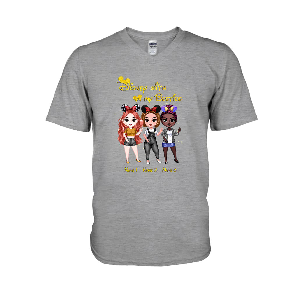 Personalized Disney Besties T-shirt & Hoodie Custom Names Gift