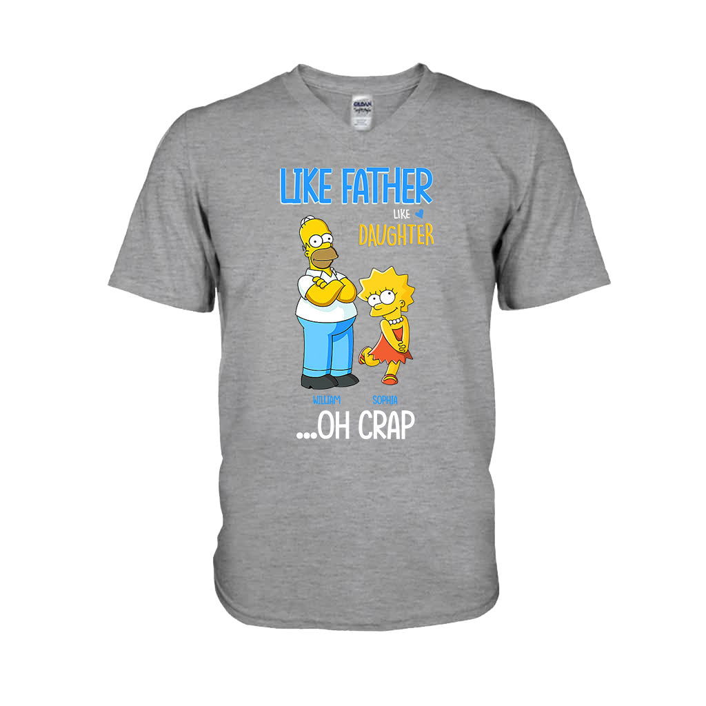 Personalized Father Daughter T-shirt and Hoodie Custom Name Gift