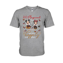 Load image into Gallery viewer, Personalized Couple T-shirt and Hoodie with Names for Anniversary Gift
