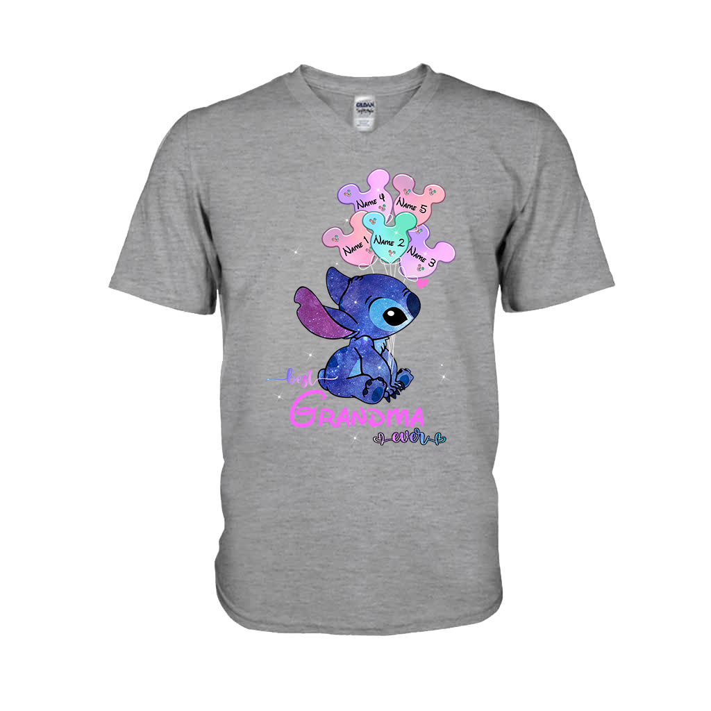 Personalized Best Grandma Ever T-shirt & Hoodie with Names for Mother's Day