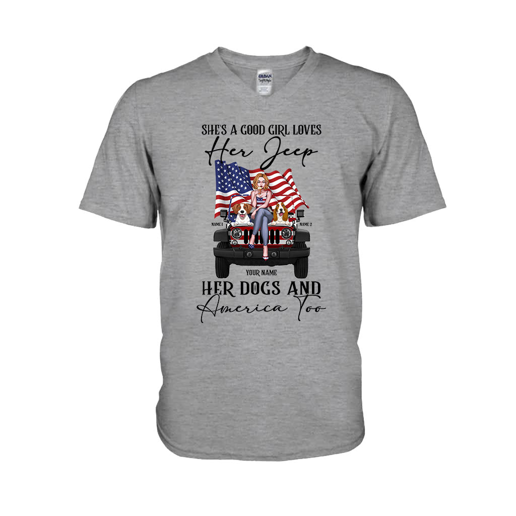 Personalized Independence Day T-Shirt & Hoodie with Names for Jeep Lovers