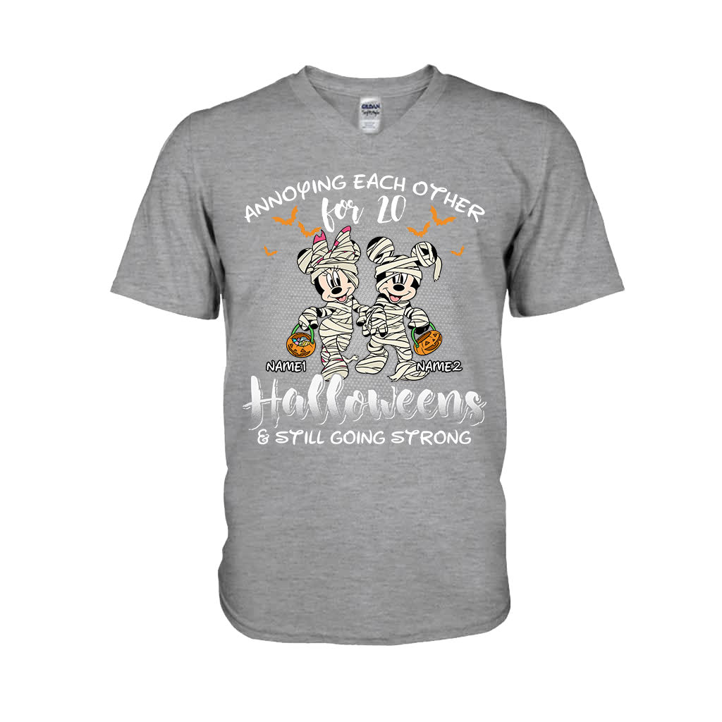 Personalized Halloween Mouse T-shirt & Hoodie Unique Couple Gift