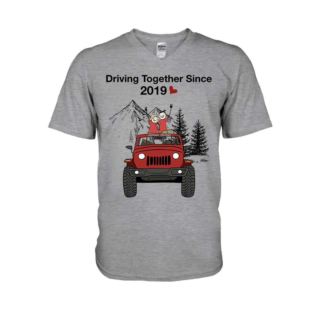 Personalized Couple Driving Together Since Shirt & Hoodie Gift