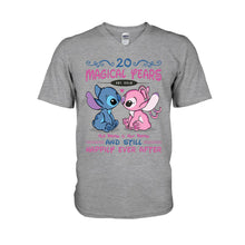 Load image into Gallery viewer, Personalized T-shirt and Hoodie Magic Years Gift for Couple
