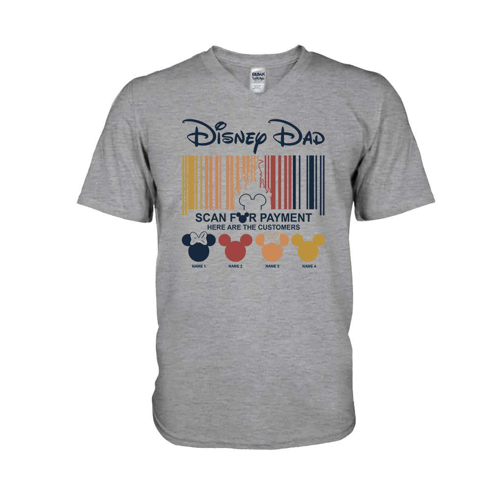 Personalized Scan For Payment T-shirt Hoodie Gift for Dad