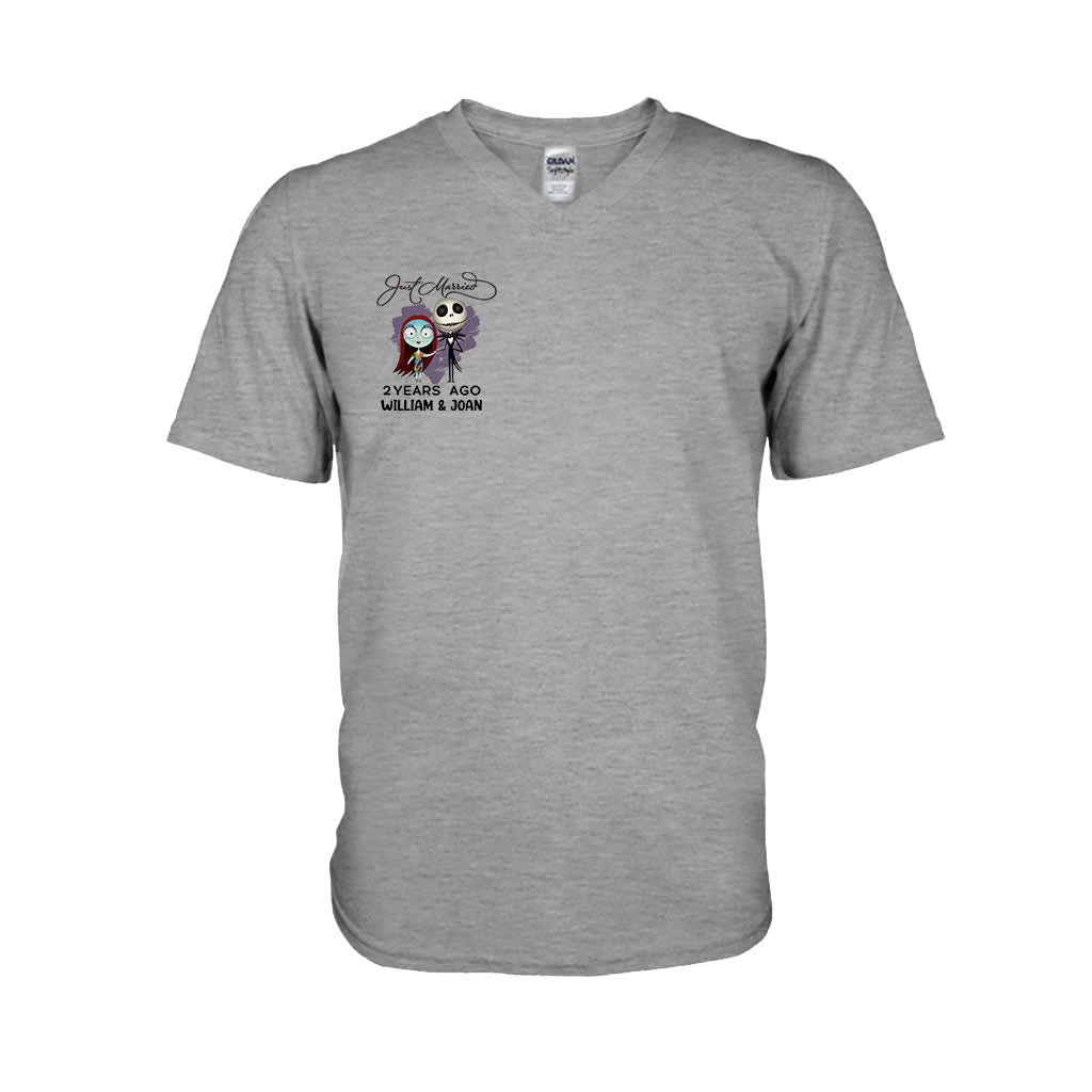 Personalized Just Married Couple T-shirt & Hoodie Gift