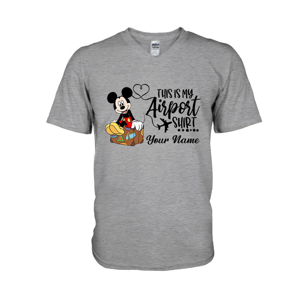Personalized Airport Shirt Custom Name T-shirt & Hoodie for Travelers