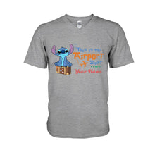 Load image into Gallery viewer, Personalized Ohana Airport T-shirt &amp; Hoodie Custom Name Gift
