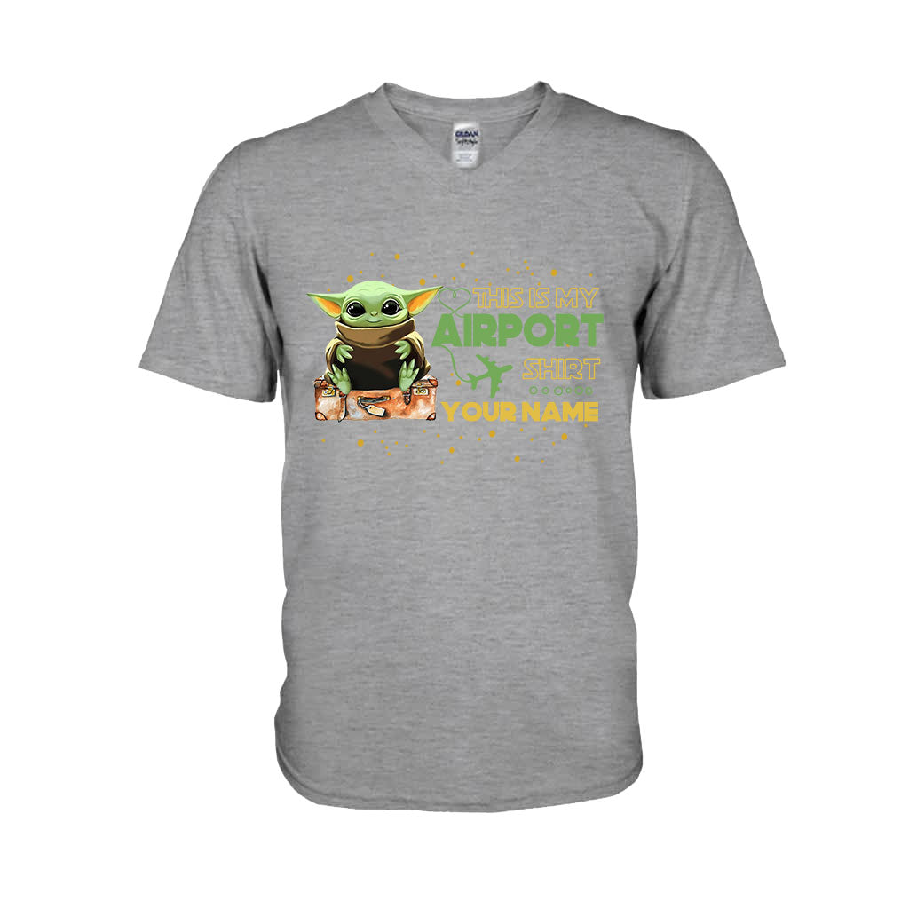 Personalized Airport Shirt Featuring Custom Name T-shirt & Hoodie