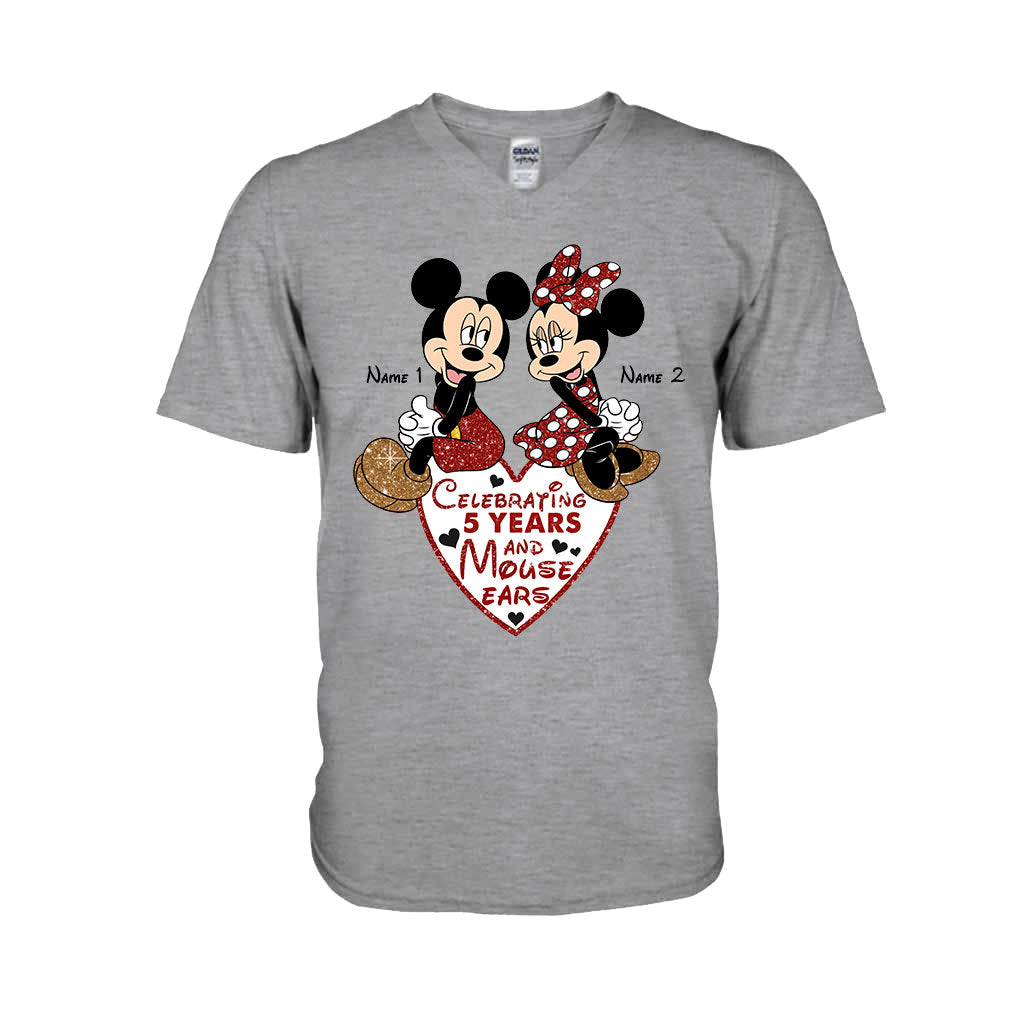 Personalized Couple Mouse T-shirt & Hoodie Gift for Anniversary