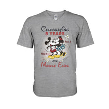 Load image into Gallery viewer, Personalized Couple Mouse T-shirt and Hoodie for Anniversary Gift
