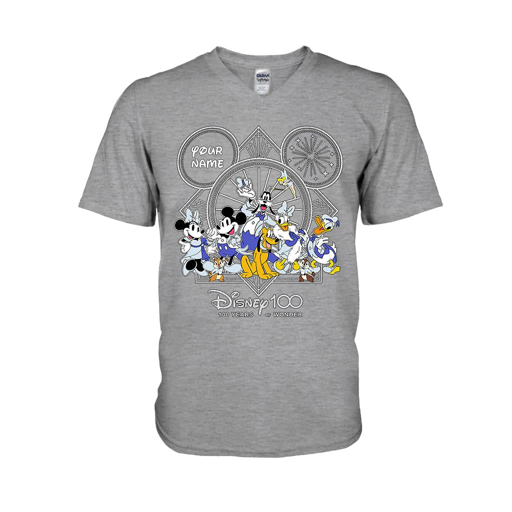 Personalized Disney 100 Years T-shirt & Hoodie with Custom Name for Birthday & Christmas