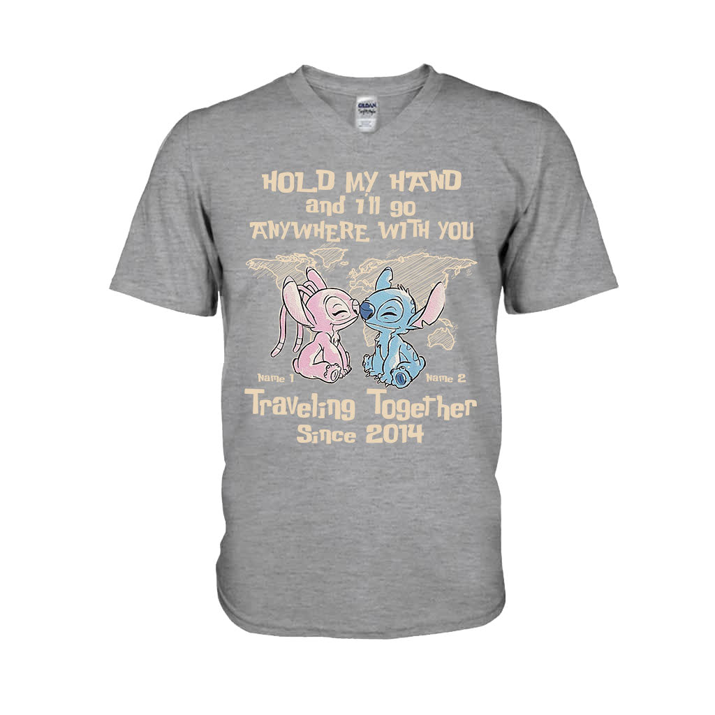 Personalized Couple Ohana T-Shirt & Hoodie Custom Names Gift