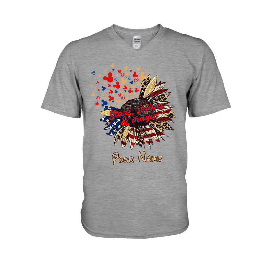 Personalized Independence Day T-Shirt & Hoodie with American Flag Design