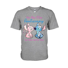 Load image into Gallery viewer, Personalized Anniversary T-Shirt &amp; Hoodie Custom Names Gift for Couples
