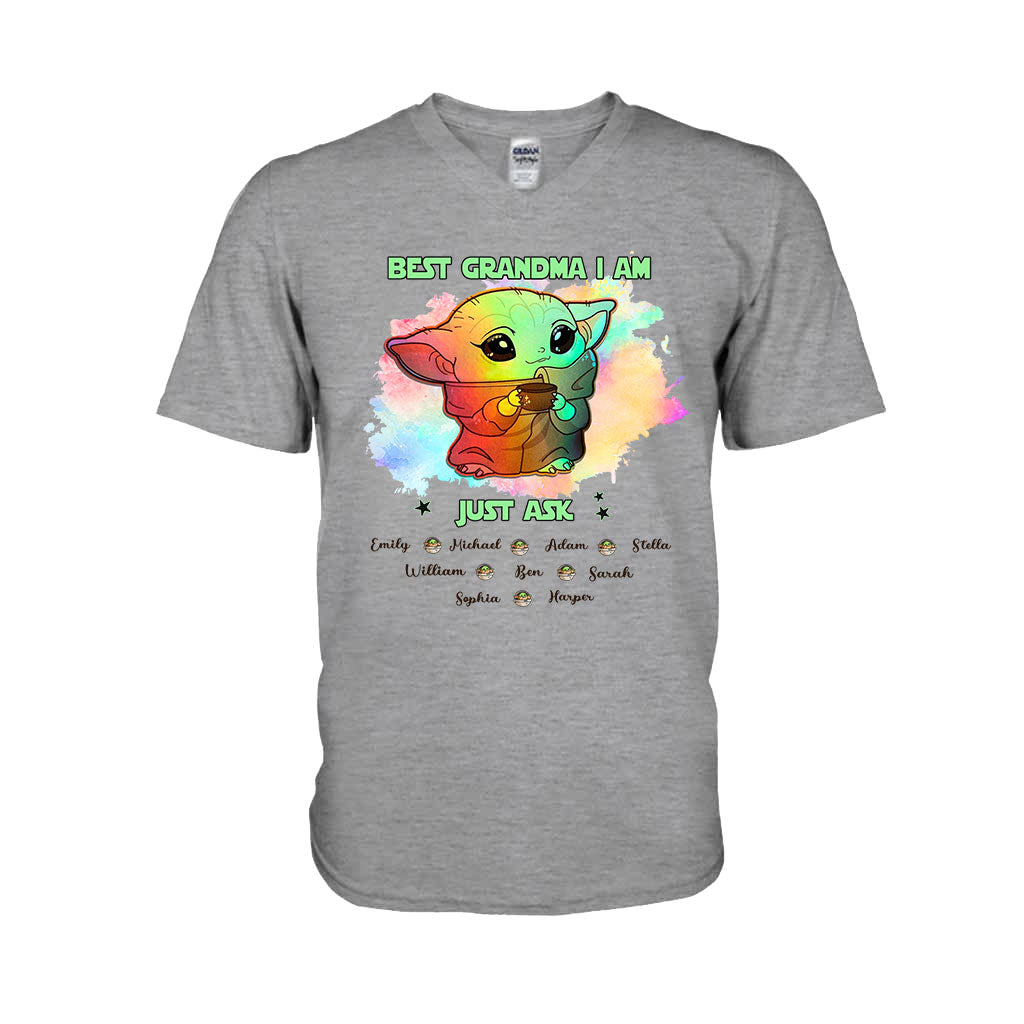 Personalized Best Grandma T-shirt & Hoodie with Custom Names Gift