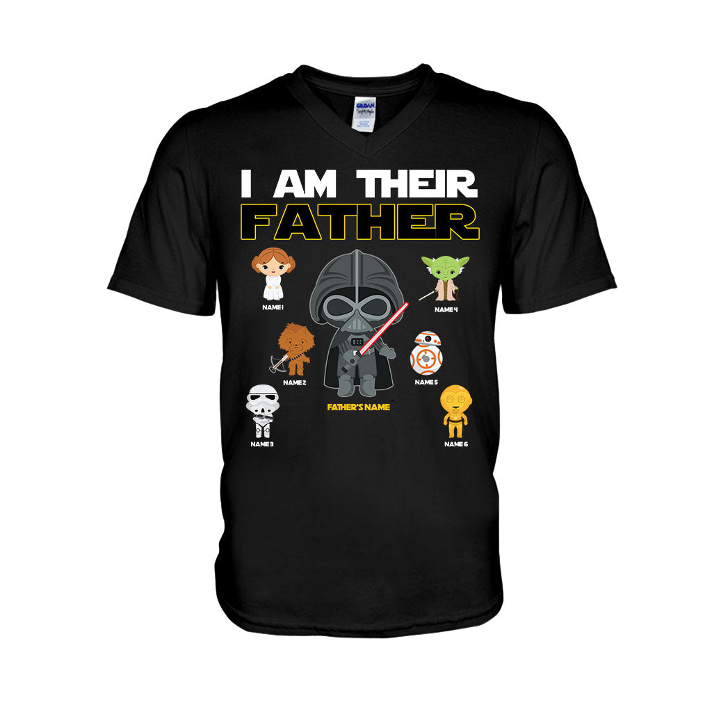 Personalized I Am Their Father T-Shirt & Hoodie Gift for Dad, Custom Name, Father's Day