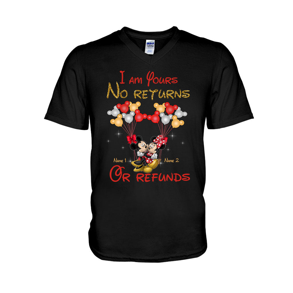 Personalized Couple T-Shirt & Hoodie with Custom Names Gift