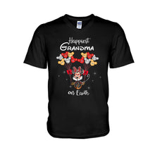 Load image into Gallery viewer, Personalized Grandma T-Shirt &amp; Hoodie with Happiest Grandma Design
