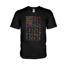 Load image into Gallery viewer, Personalized Mouse Ears Pledge of Allegiance T-shirt &amp; Hoodie for Independence Day

