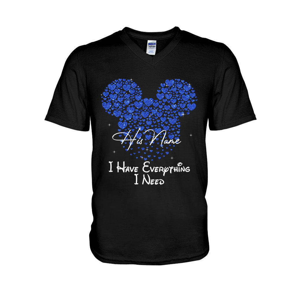 Personalized Mouse T-shirt & Hoodie Custom Name Gift for Couples