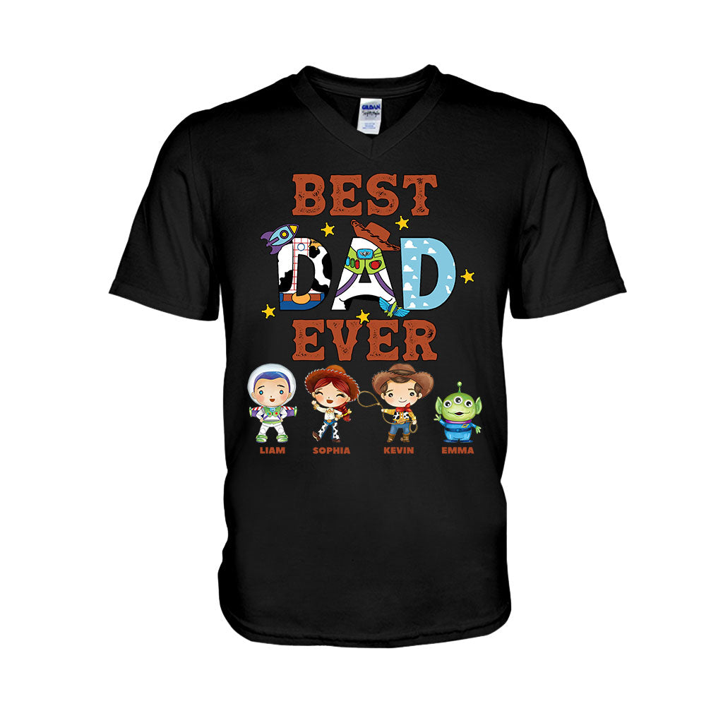 Personalized Best Dad Ever T-shirt and Hoodie Gift for Father's Day
