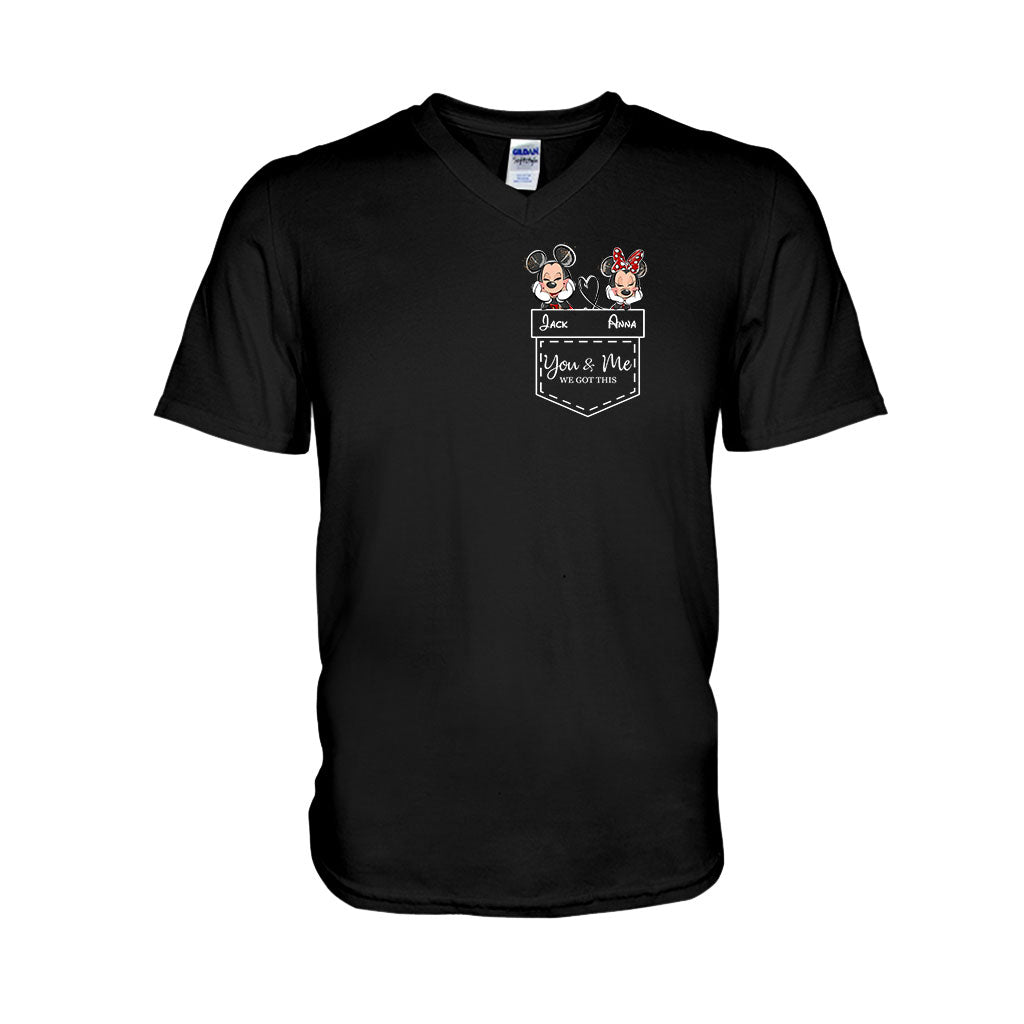 Personalized Mickey & Minnie T-shirt Hoodie Custom Couple Gift