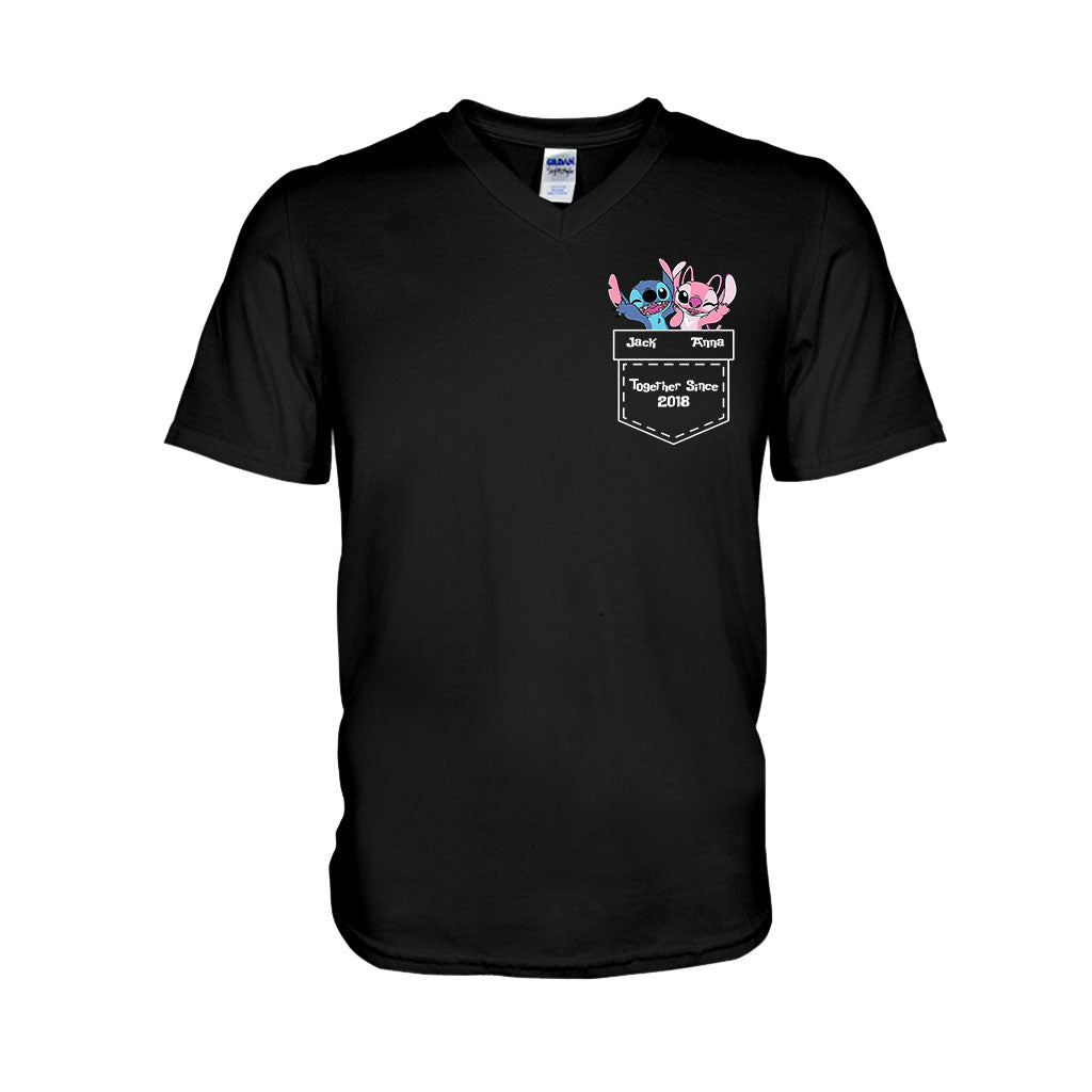 Personalized Ohana T-Shirt & Hoodie Custom Name Gift for Couples