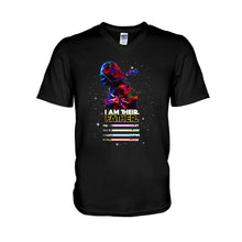 Load image into Gallery viewer, Personalized Darth Vader Lightsaber T-Shirt for Dad - Custom Star Wars Family Shirt

