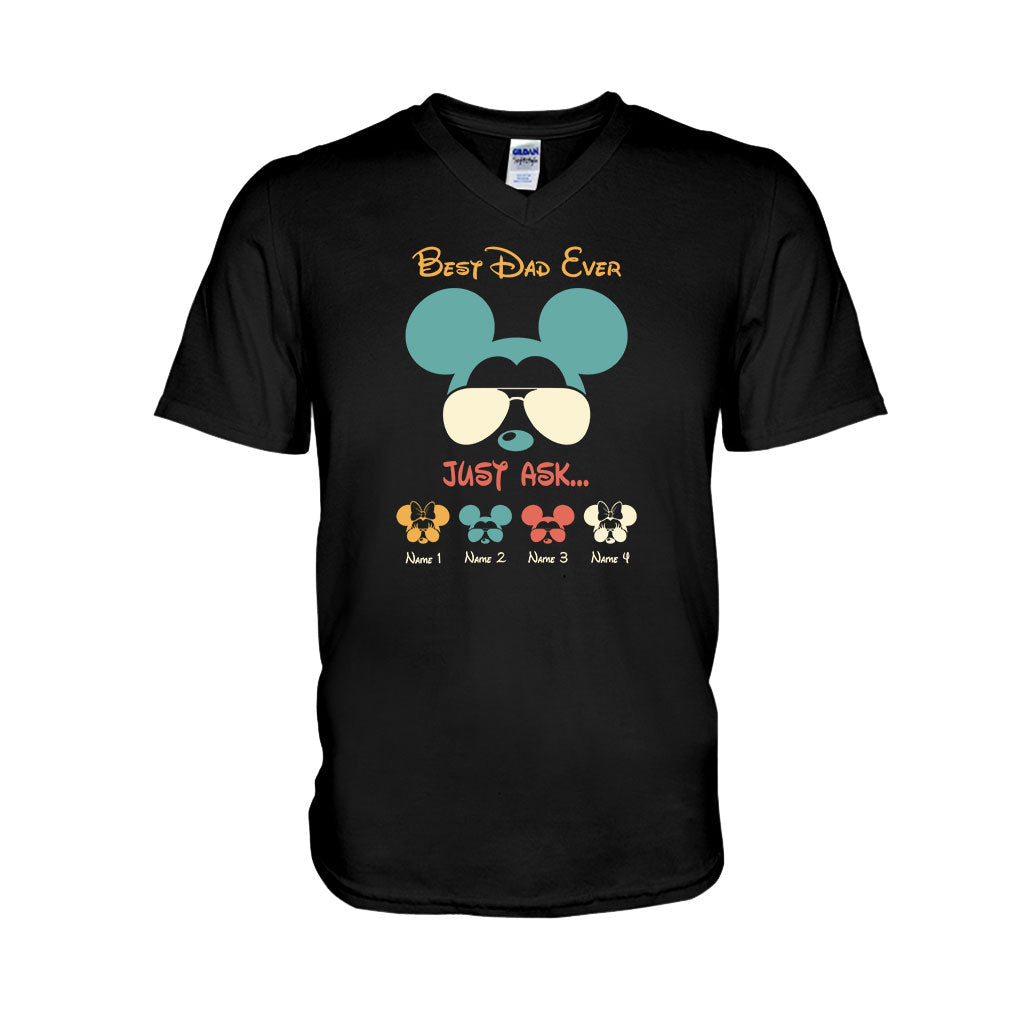 Personalized Father's Day Mouse T-Shirt & Hoodie Gift for Dad