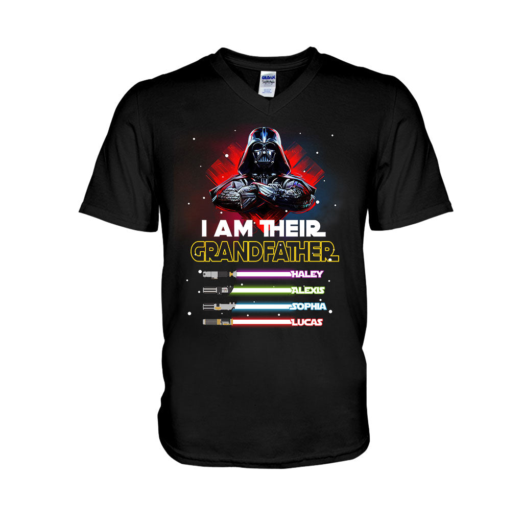 Personalized Grandfather T-shirt & Hoodie with Custom Names