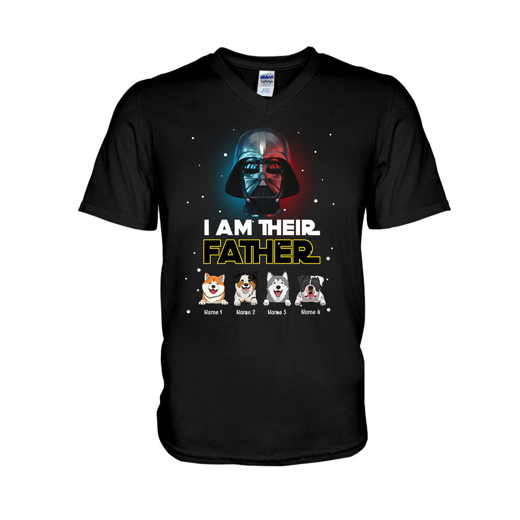 Personalized Dog Dad T-Shirt and Hoodie - I Am Their Father Gift