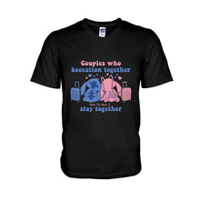Load image into Gallery viewer, Personalized Baecation Couple T-Shirt and Hoodie Custom Names Gift
