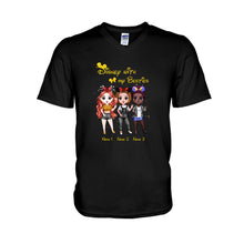 Load image into Gallery viewer, Personalized Disney Besties T-shirt &amp; Hoodie Custom Names Gift
