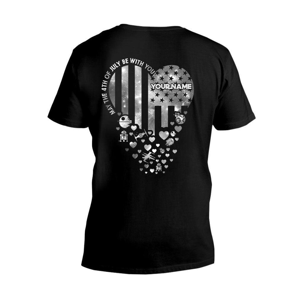 Personalized Independence Day T-Shirt & Hoodie Custom Name Star Wars Gift
