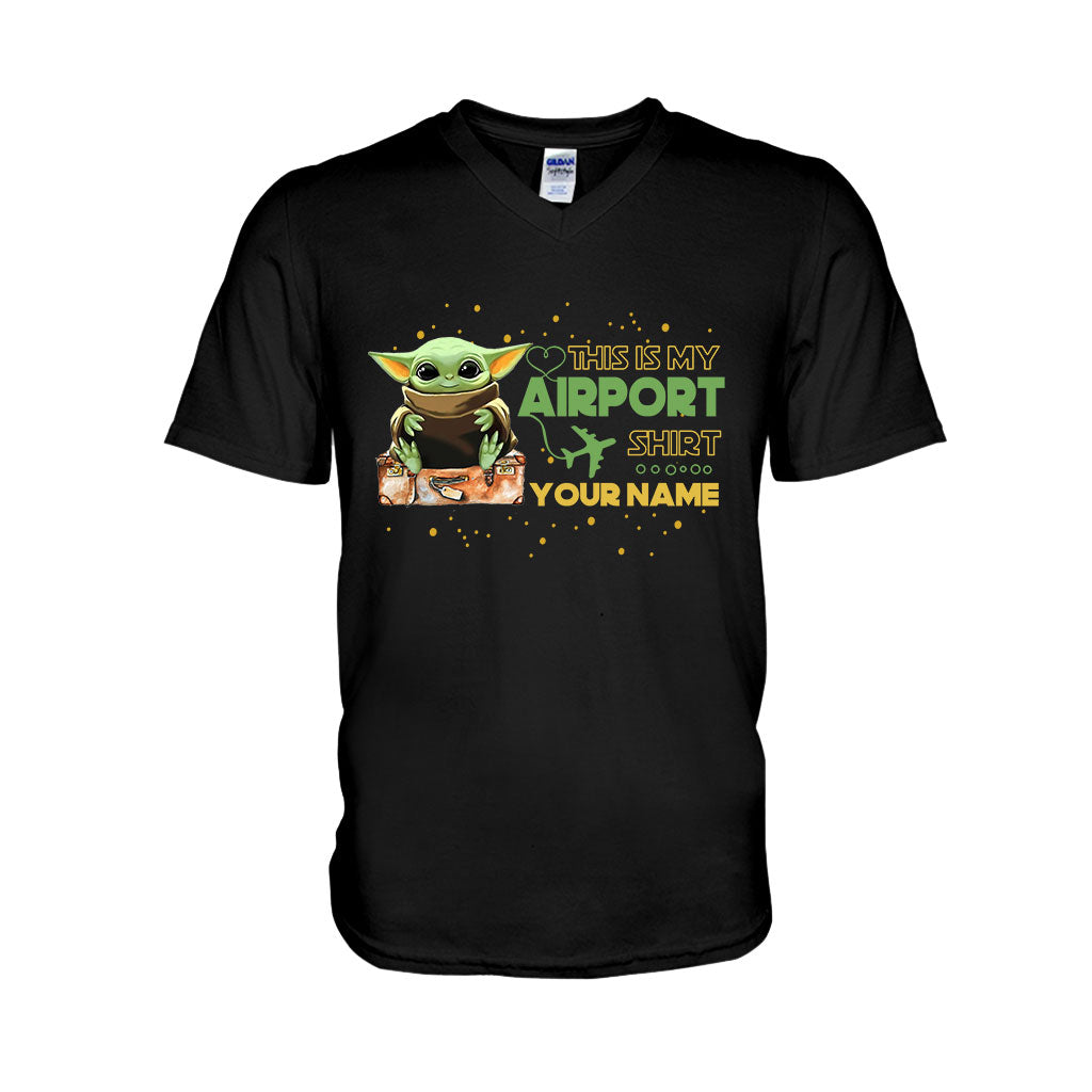 Personalized Airport Shirt Featuring Custom Name T-shirt & Hoodie