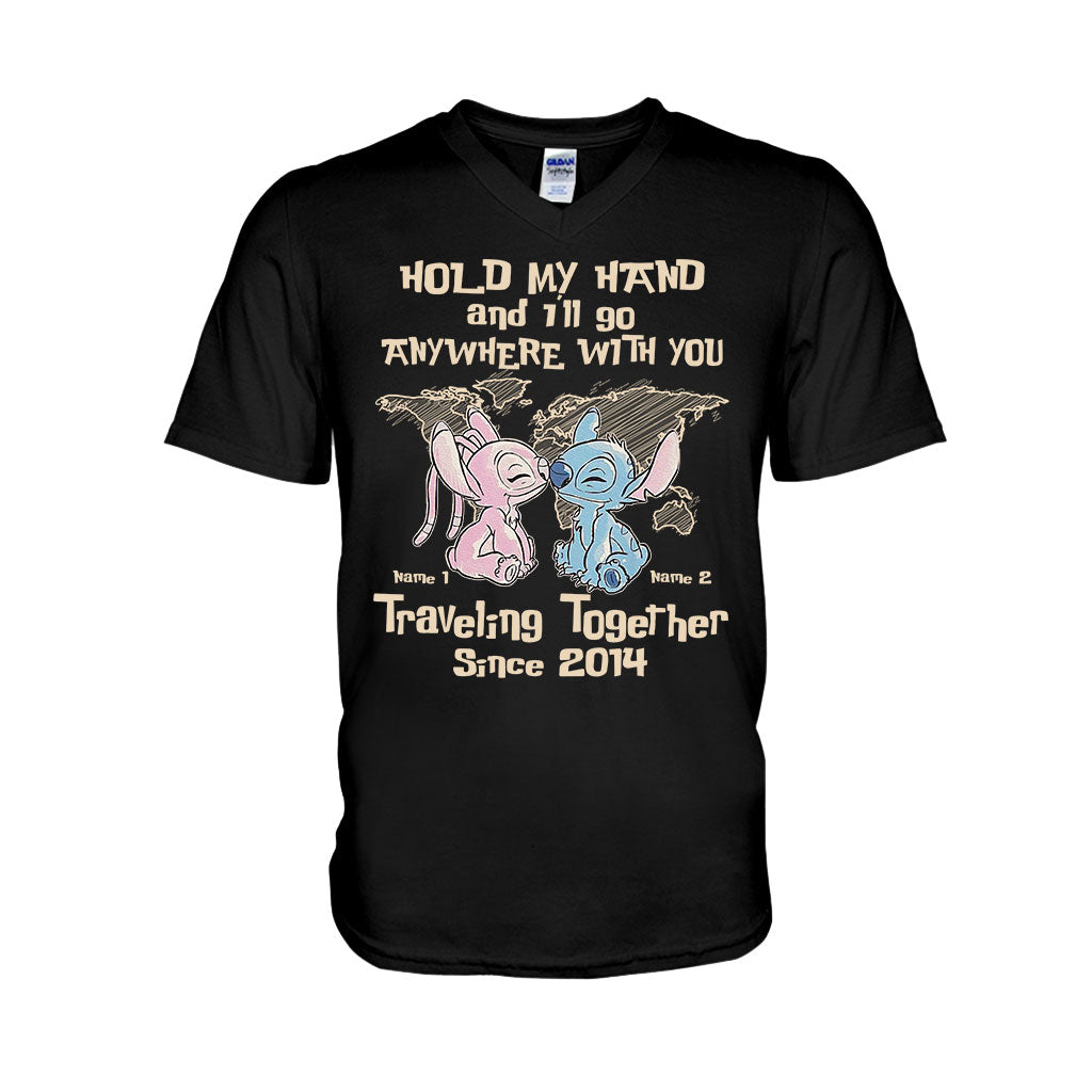 Personalized Couple Ohana T-Shirt & Hoodie Custom Names Gift
