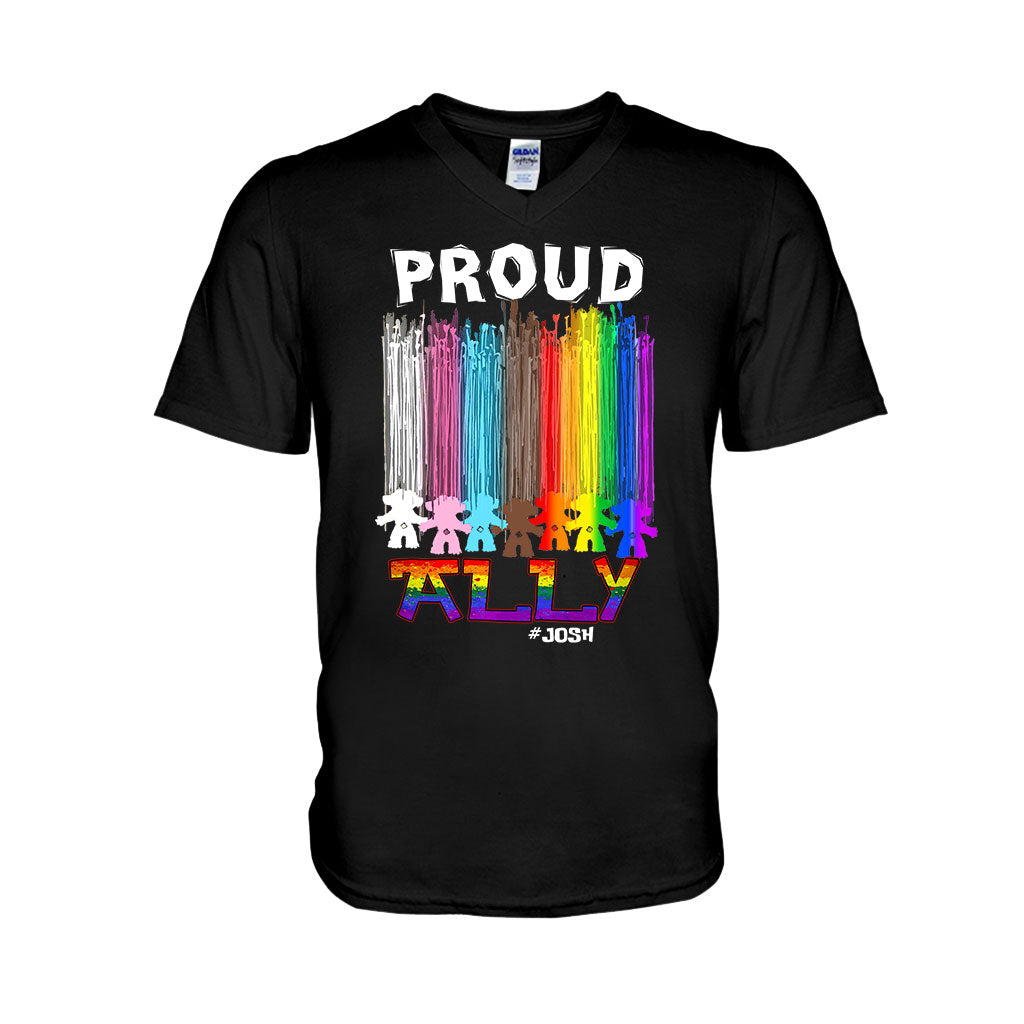 Personalized Proud Ally LGBT T-shirt & Hoodie for Everyone