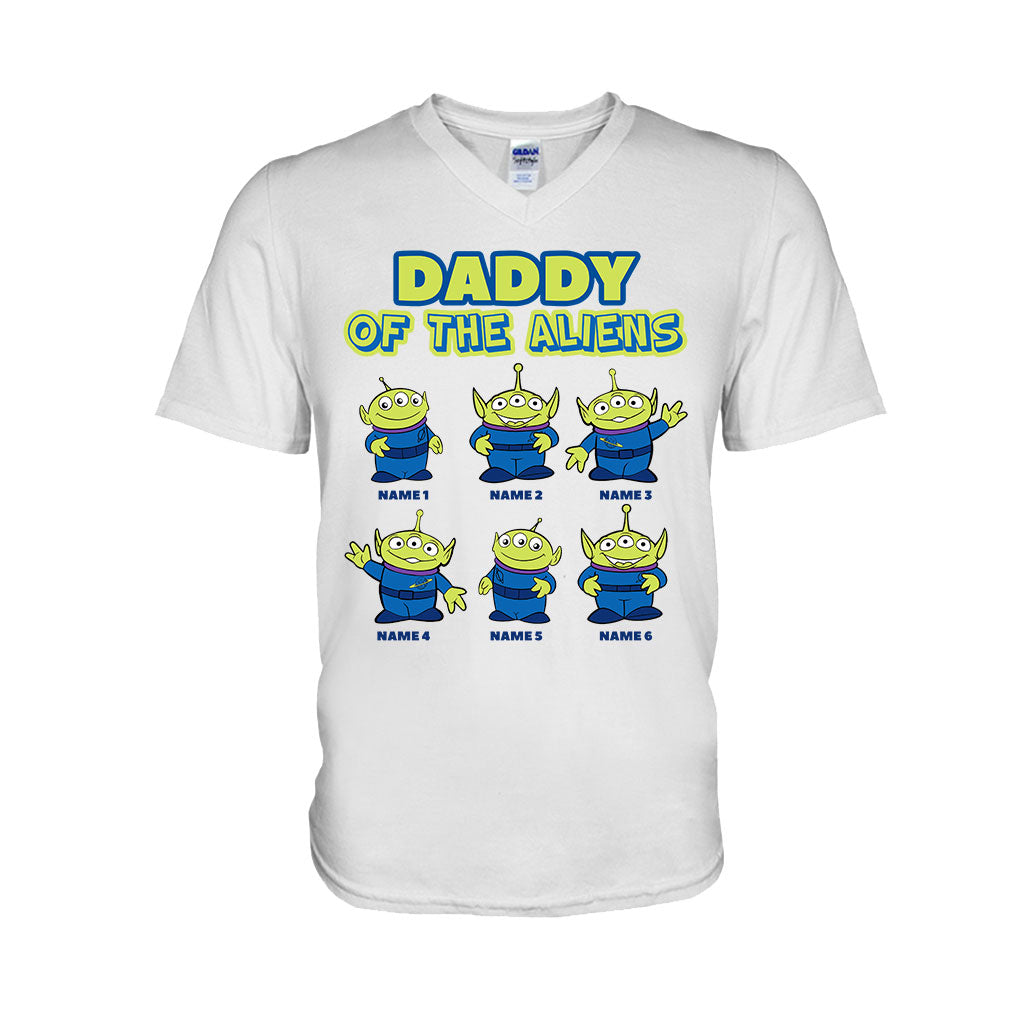 Personalized Daddy Of The Aliens T-Shirt & Hoodie Gift for Dad