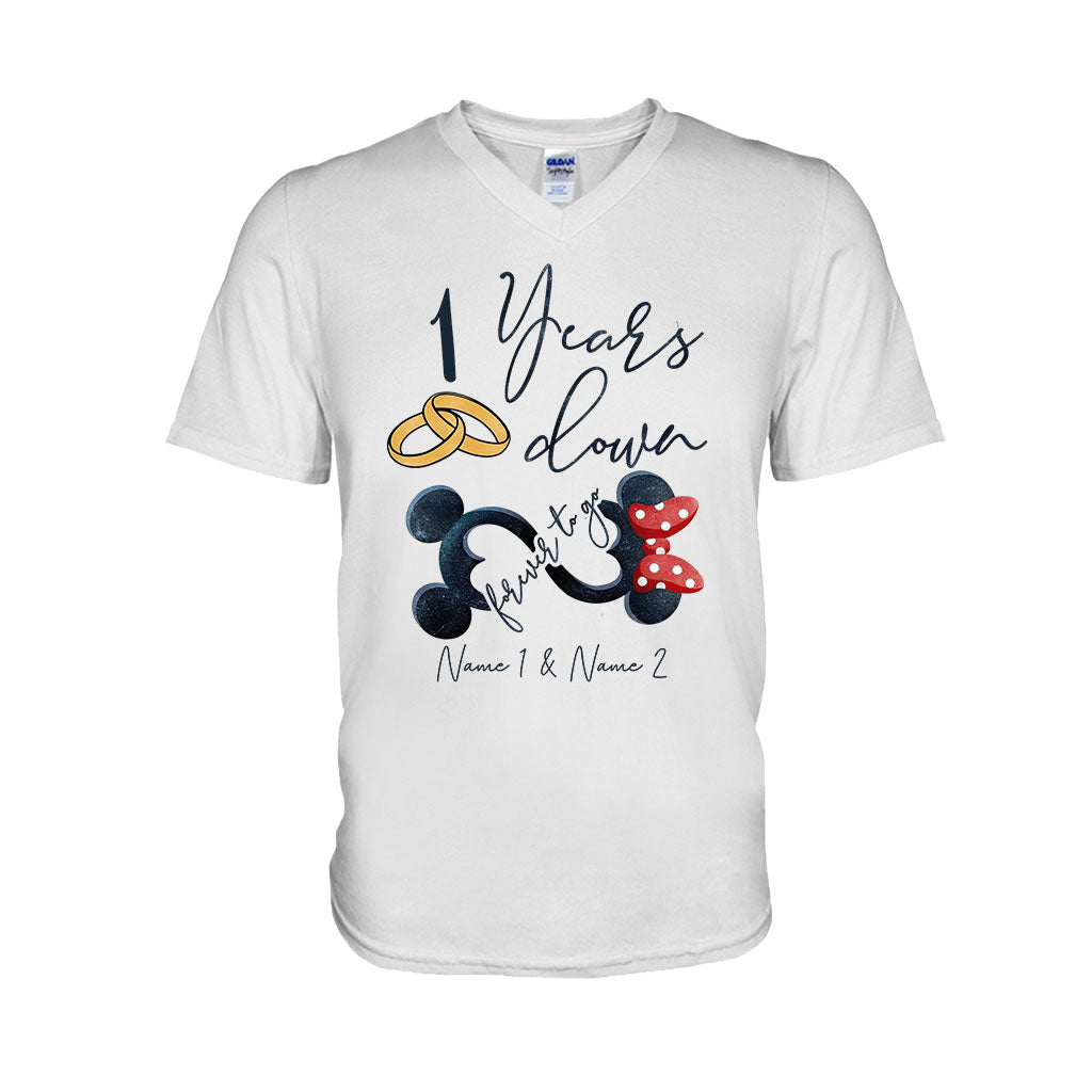 Personalized Couple Mouse T-shirt & Hoodie Custom Names Gift