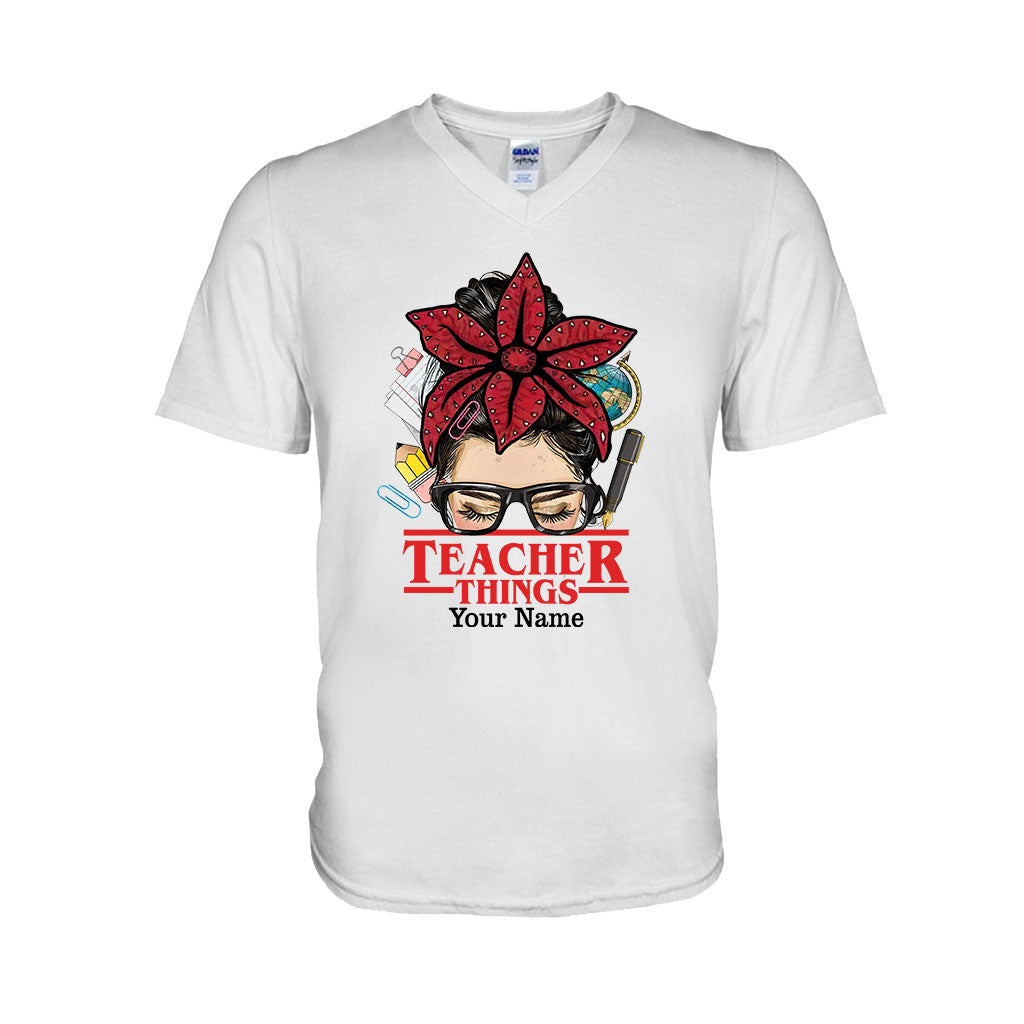 Personalized Teacher Things T-shirt & Hoodie Custom Name Gift