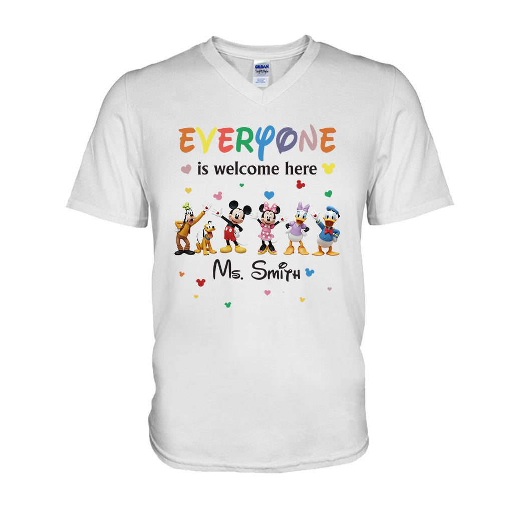 Personalized 'Everyone Is Welcome Here' T-shirt & Hoodie for Kids