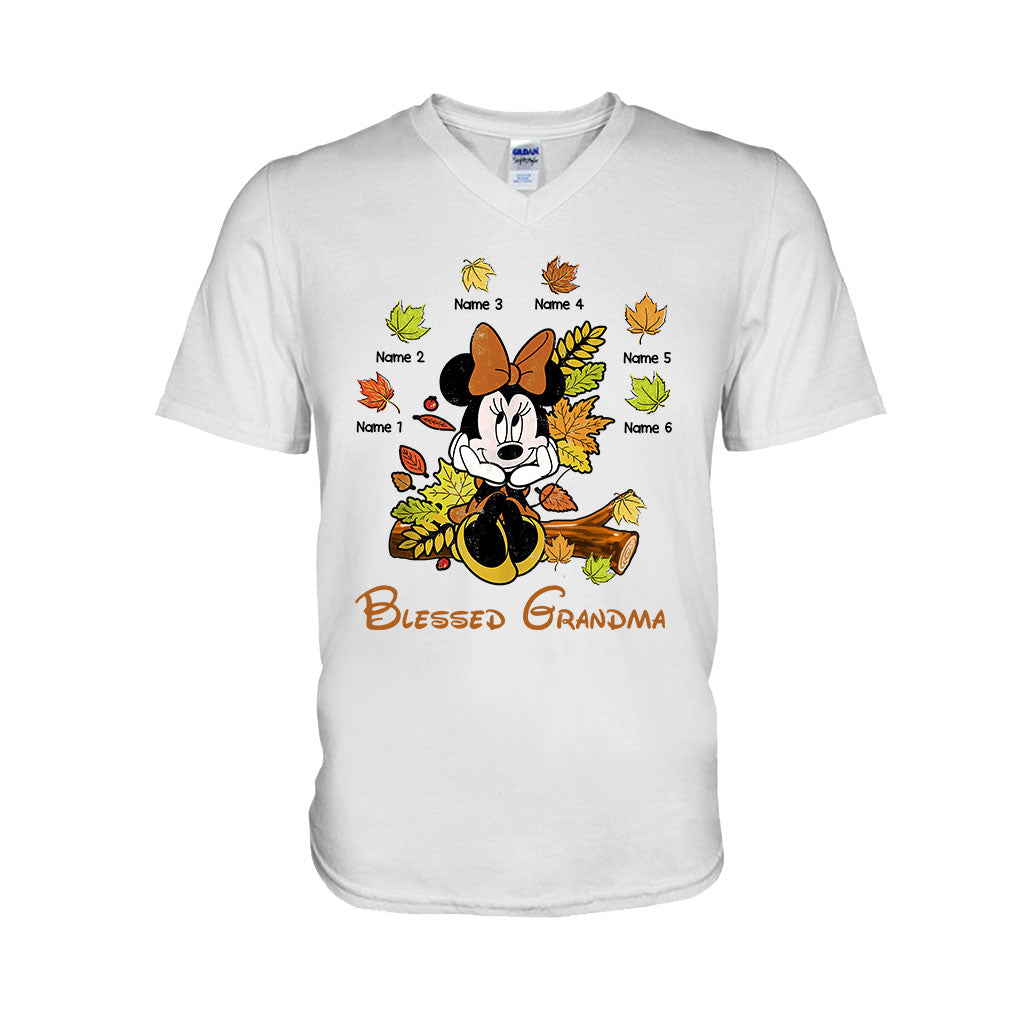 Personalized Blessed Grandma T-Shirt & Hoodie with Custom Names