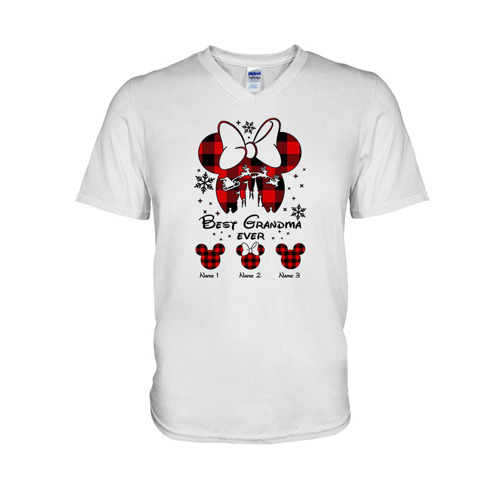 Personalized Christmas T-shirt & Hoodie Gift for Grandma