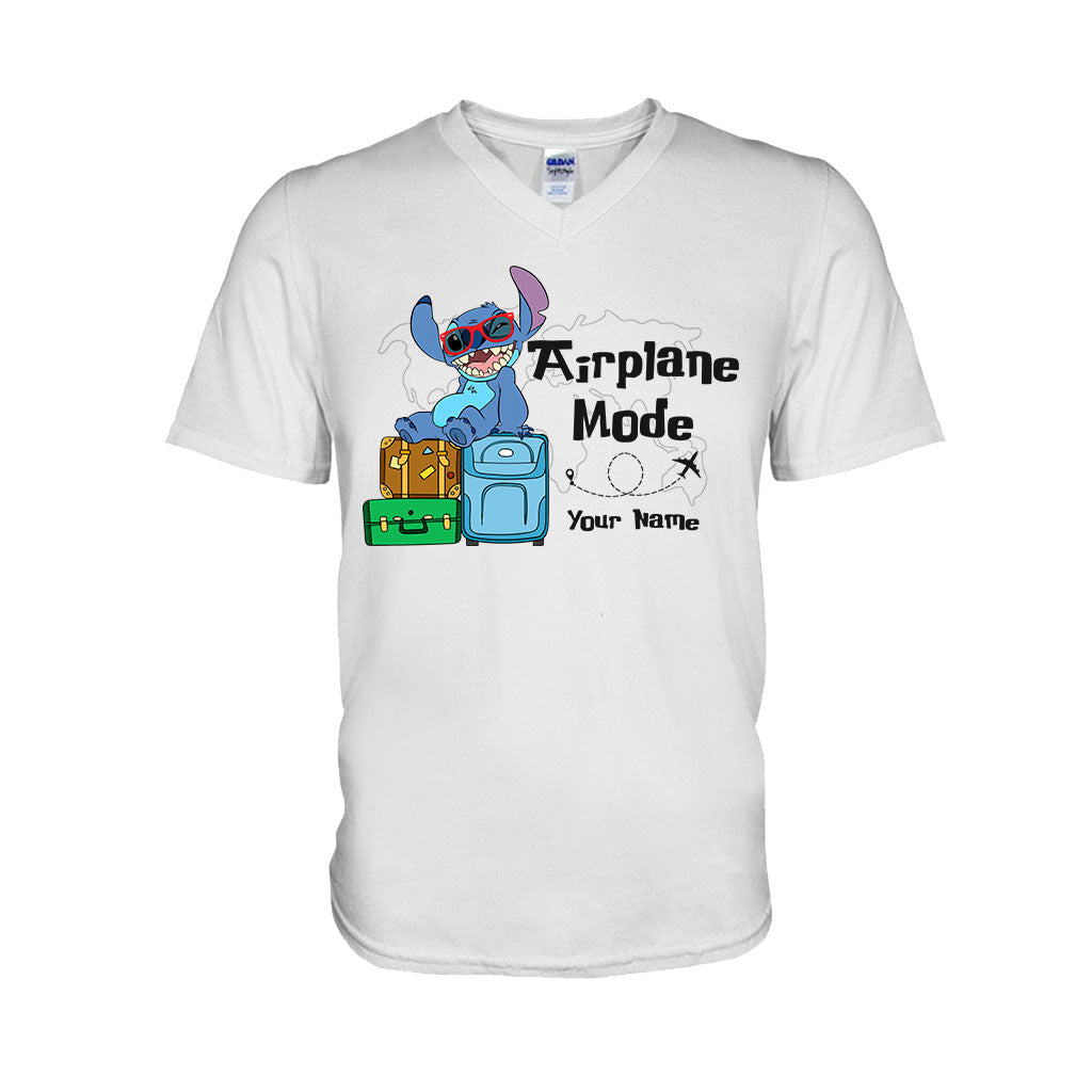 Personalized Airplane Mode T-shirt & Hoodie with Name for Kids