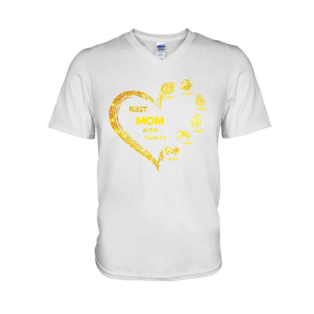 Personalized Best Mom in the Galaxy T-shirt & Hoodie Gift